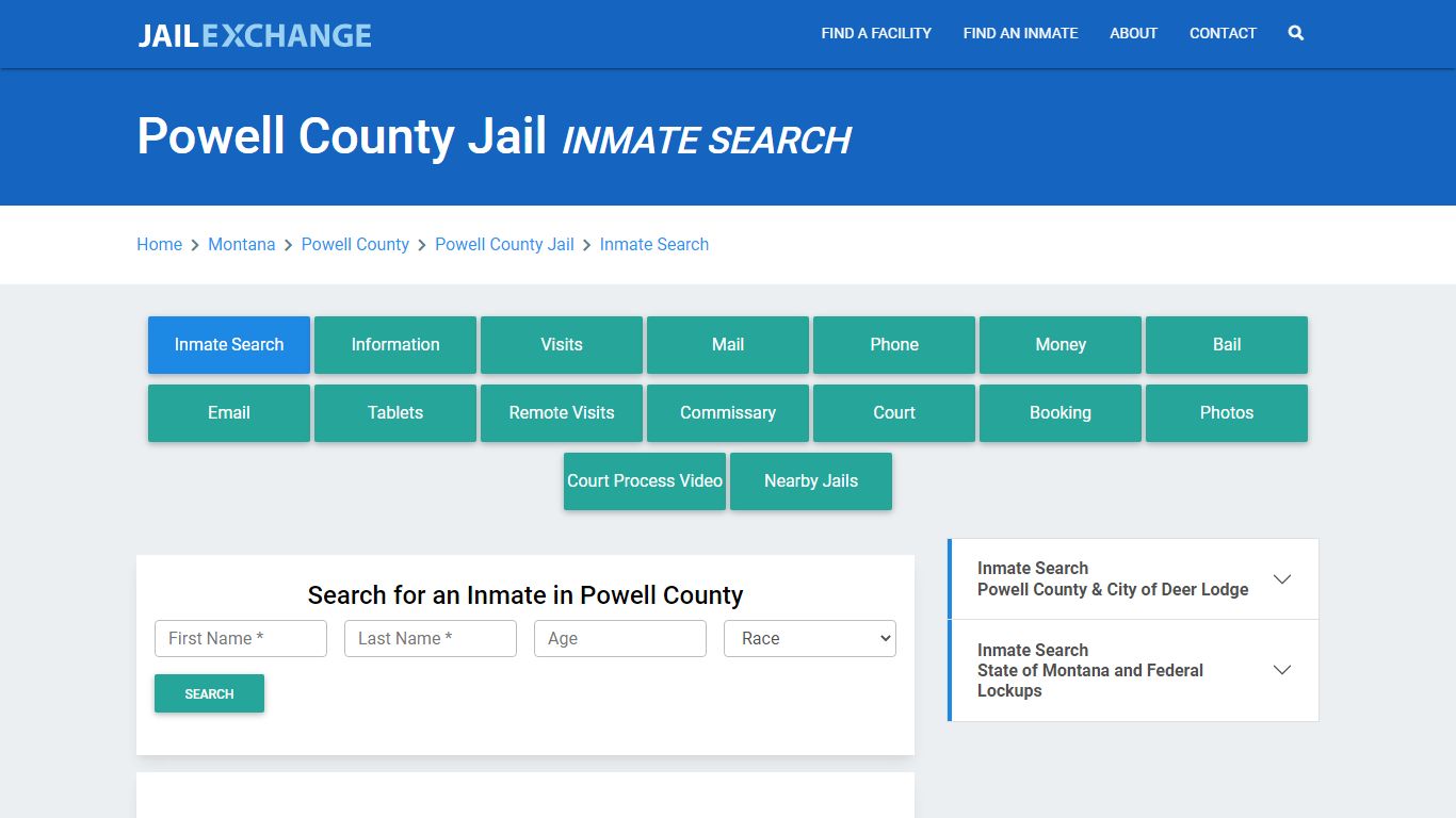 Powell County Jail, MT Inmate Search: Roster & Mugshots