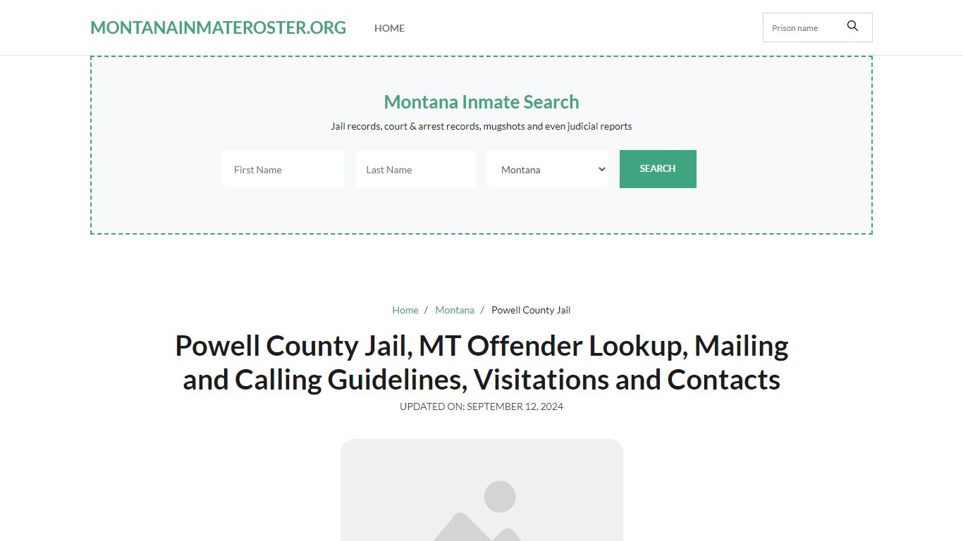 Powell County Jail, MT: Inmate Search Options, Visitations, Contacts